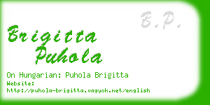 brigitta puhola business card